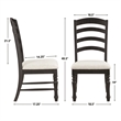 Steve Silver Odessa 7-Piece Dining Set (Table & 6 Side Chairs) in Black