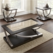 Steve Silver Ramsey 3pc Coffee & End Table Set in Brown
