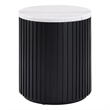 Steve Silver Colvin Round End Table in Black Finish