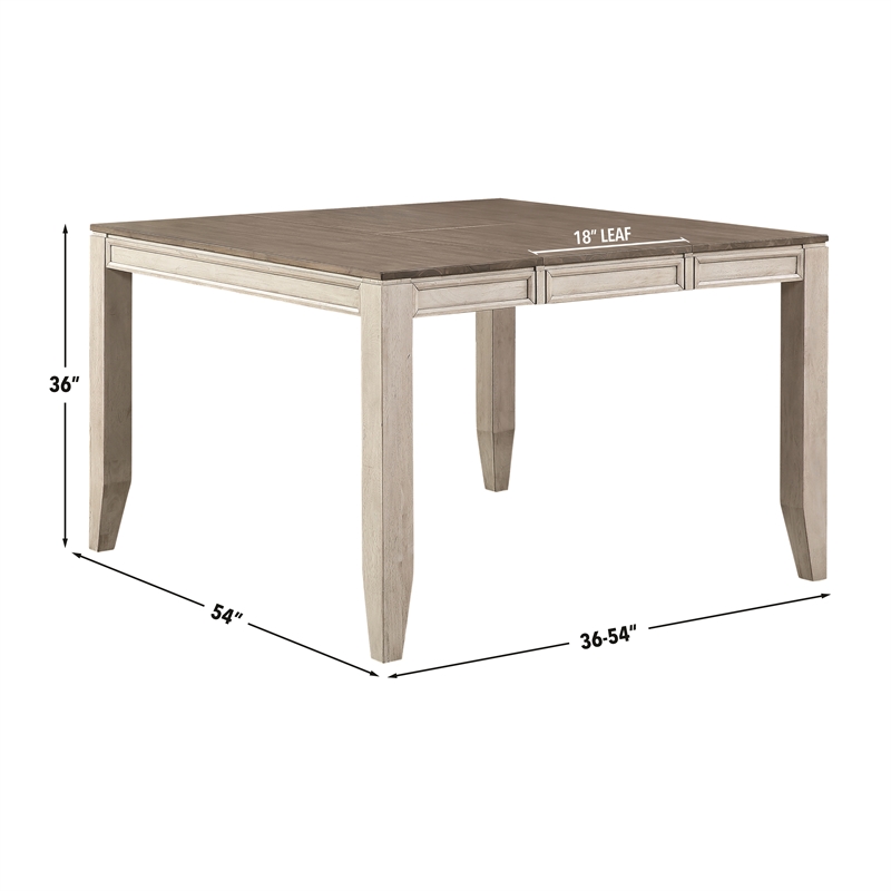 Steve Silver Abacus 5pc Counter Dining Set in Gray