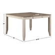 Steve Silver Abacus 5pc Counter Dining Set in Gray