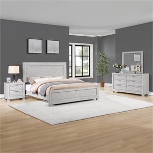 Steve Silver Montana 4-Piece Queen Set in Gray