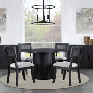 Steve Silver Colvin 5pc Dining Set in Black