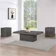 Steve Silver Colson 3-Piece Coffee and End Table Set in Gray