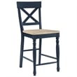 Steve Silver Darcy 5pc Counter Dining Set in Blue
