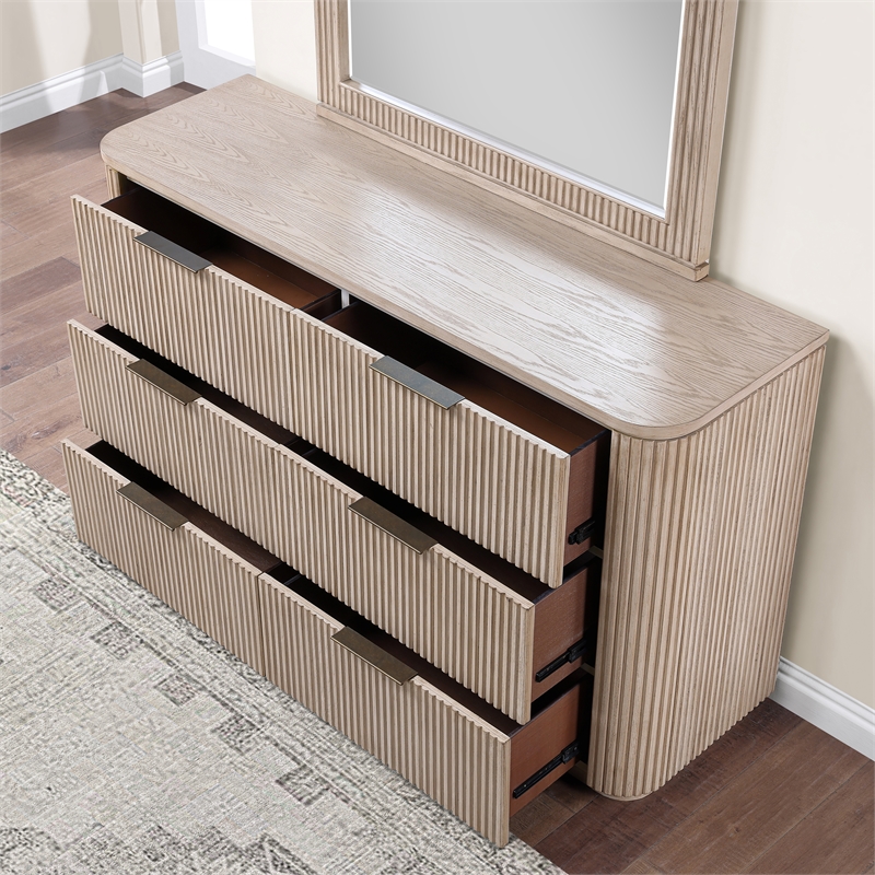Steve Silver Henry 4pc Queen Bedroom Set in Sand