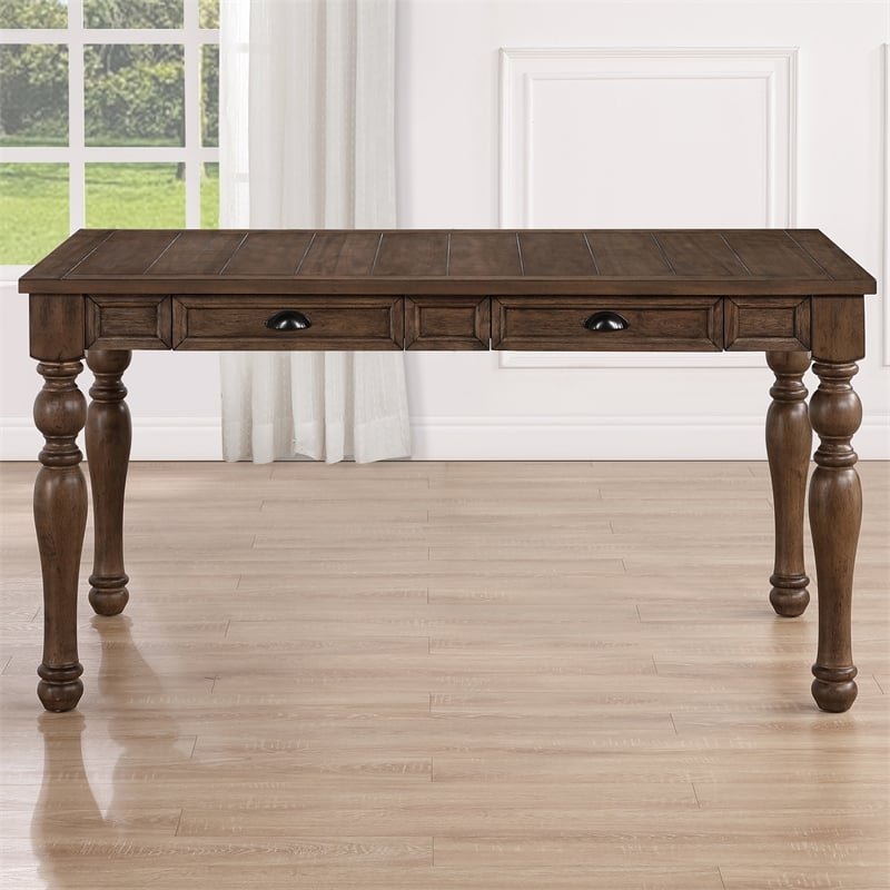 Steve Silver Joanna 6-Piece Dining Set in Brown