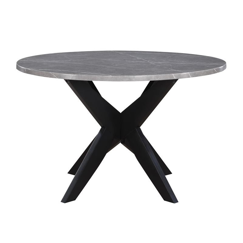 Steve Silver Amy 5-Piece Dining Set in Gray