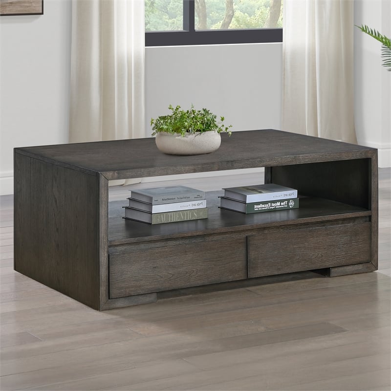 Steve Silver Evan 3-Piece Coffee & End Set Table in Brown