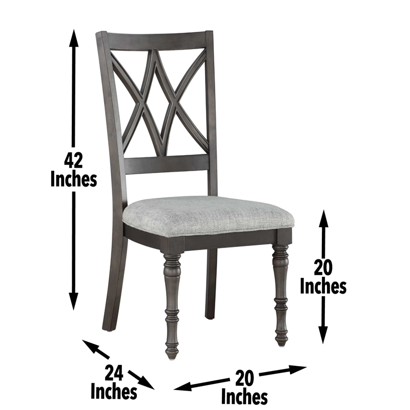 Steve Silver Linnett 7pc Dining Set in Brown