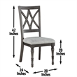 Steve Silver Linnett 7pc Dining Set in Brown