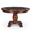 Tournament Black Top Poker Game Table in Cherry Finish