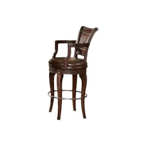 Antoinette 30&quot Swivel Bar Stool in Cherry
