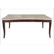 Marseille Marble Top Dining Table in Cherry Marseille Marble Top Dining Table in Cherry