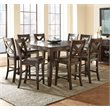 Crosspointe Wooden Counter Height Dining Table in Dark Espresso Cherry