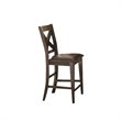 Crosspointe Wood Counter Stool in Dark Espresso Cherry Finish