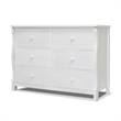 Sorelle Princeton Elite Double Dresser in White