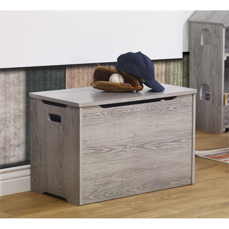 Sorelle Farmhouse Toy Box in Panel Gray