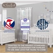 Sorelle Furniture Wood Full Size Crib Conversion Rail in Brushed Ivory