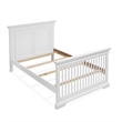 Sorelle Furniture Traditional Pine Wood Full Size Rails in White