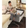 Sorelle Cullami Adjustment Height Modern Stainless Steel Bassinet in Multi-Color