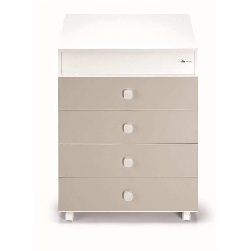 Sorelle Cassettiera Asia 4-Drawer Modern Wood Baby Bath in Multi-Color