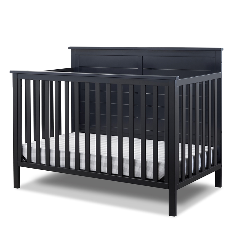 Sorelle Ashley 4-in-1 Convertible Crib in Midnight
