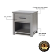 Sorelle Furniture Westley Nightstand in Grigio