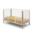 Sorelle Happy Lux 3-in-1 Convertible Crib in Natural & White