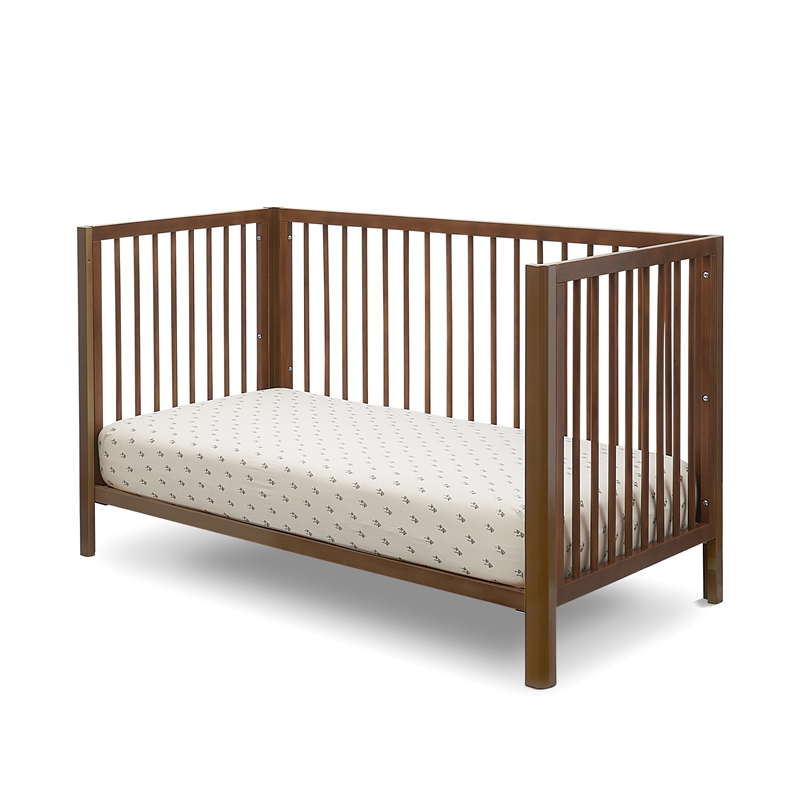 Sorelle Happy Lux 3-in-1 Convertible Crib in Walnut