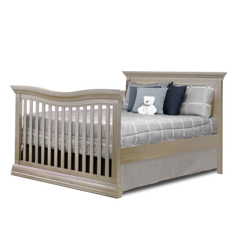 Sorelle Furniture Providence Flat Top 4-in-1 Convertible Crib in Heritage Fog