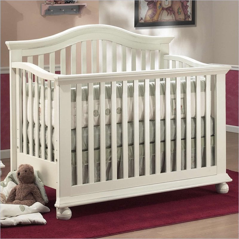 Vista 4-in-1 Baby Crib in French White - 261-FW