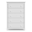 Stork Craft Kenton 5 Drawer Universal Dresser in White