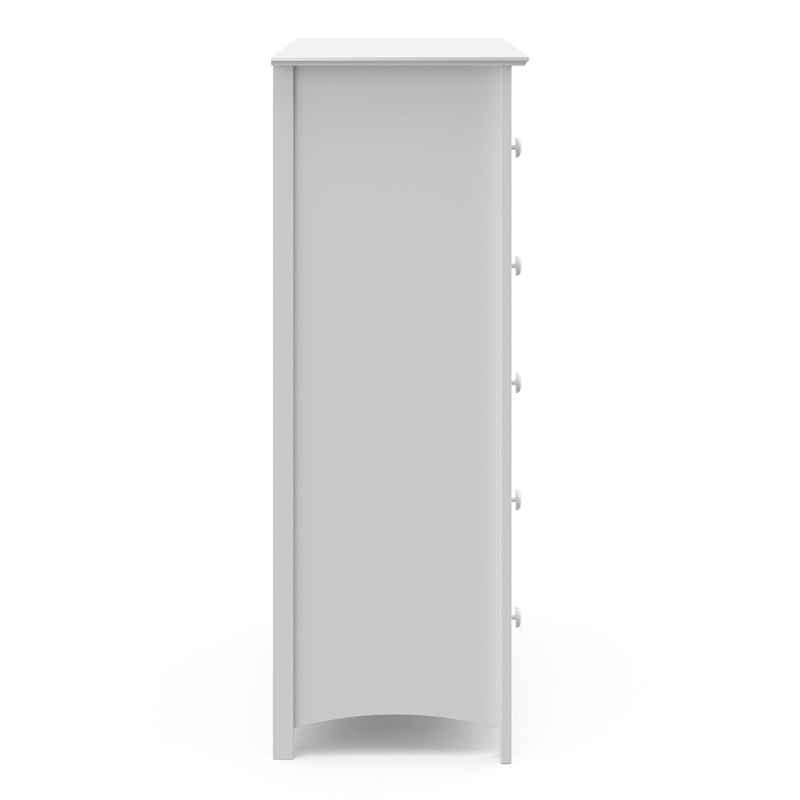 Stork Craft Kenton 5 Drawer Universal Dresser in White