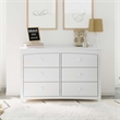 Stork Craft Kenton 6 Drawer Universal Double Dresser in White