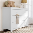 Stork Craft Kenton 6 Drawer Universal Double Dresser in White