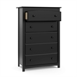 Stork Craft Kenton 6 Drawer Universal Double Dresser in Gray