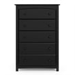 Stork Craft Kenton 6 Drawer Universal Double Dresser in Gray