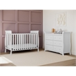 Stork Craft Avalon 6 Drawer Universal Double Dresser in White