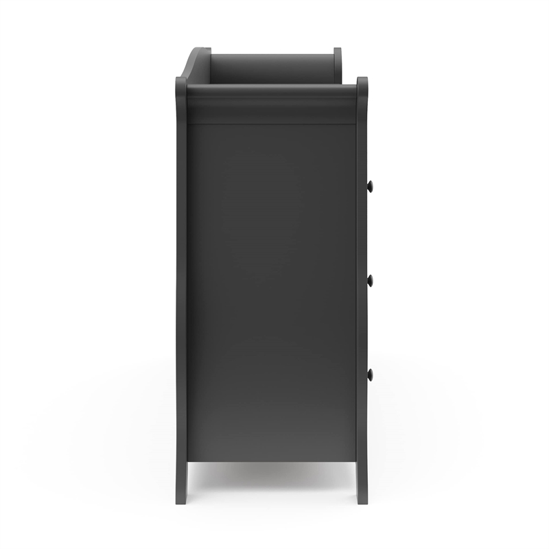 Stork Craft Avalon 6 Drawer Universal Double Dresser in Black