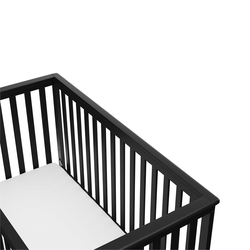Stork Craft Hillcrest 3-in-1 Convertible Crib in Gray