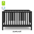 Stork Craft Hillcrest 3-in-1 Convertible Crib in Gray