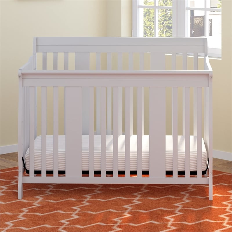Stork Craft Tuscany 4-in-1 Convertible Crib in Gray