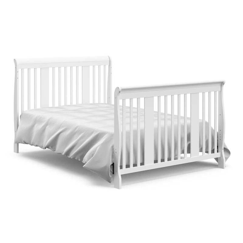 Stork Craft Tuscany 4-in-1 Convertible Crib in Gray