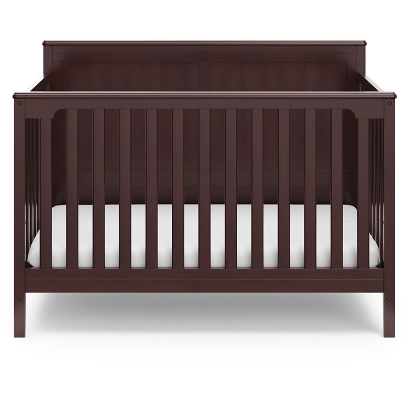 Storkcraft Alpine 4 in 1 Convertible Crib in Espresso