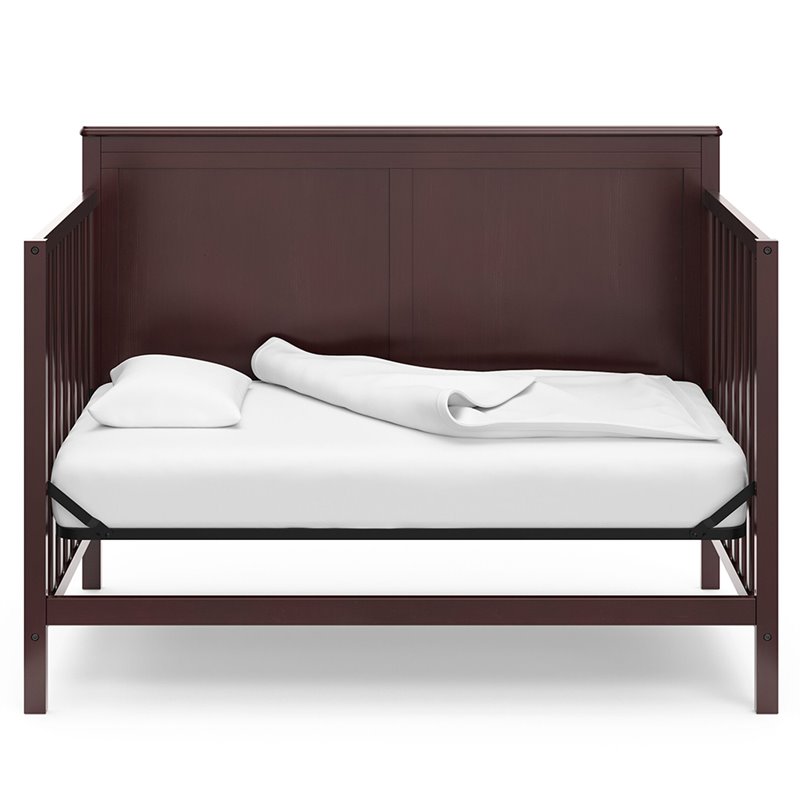 Storkcraft Alpine 4 in 1 Convertible Crib in Espresso
