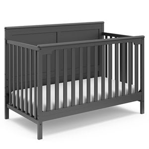 Storkcraft Alpine 4 in 1 Convertible Crib in Gray