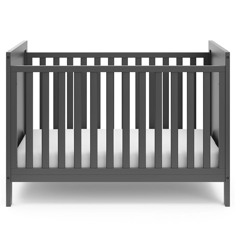 Storkcraft Nestling 3 in 1 Convertible Crib in Gray