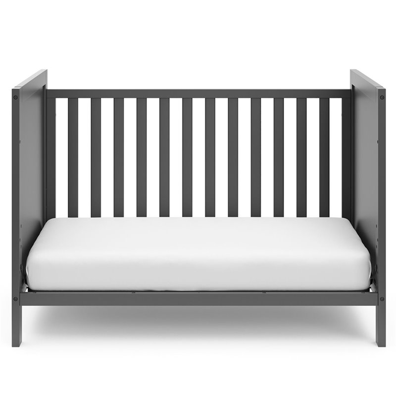 Storkcraft Nestling 3 in 1 Convertible Crib in Gray