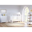 Storkcraft Orchard 5 in 1 Canopy Convertible Crib in White
